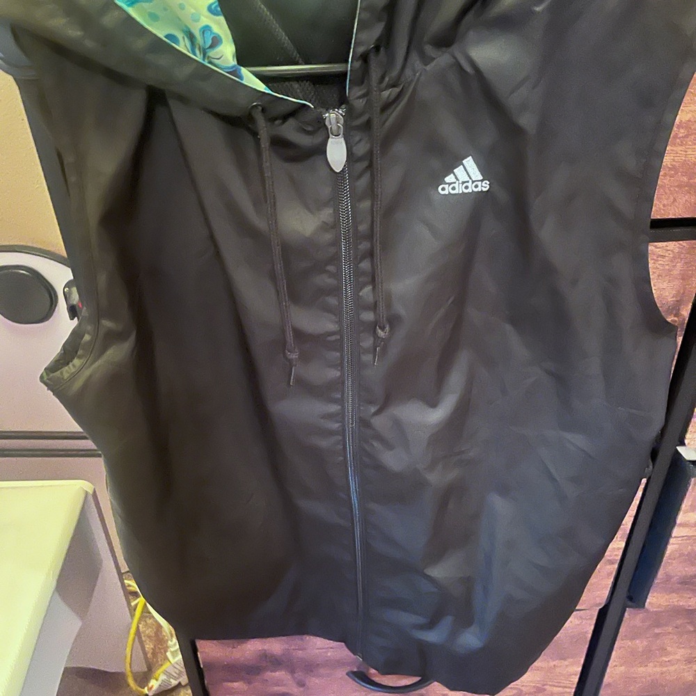 Adidas Black Sleeveless Jacket